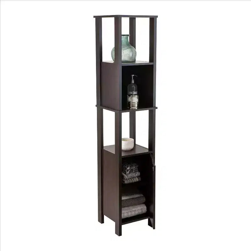 Ambassador Tall Cabinet Espresso - Tout Organiser