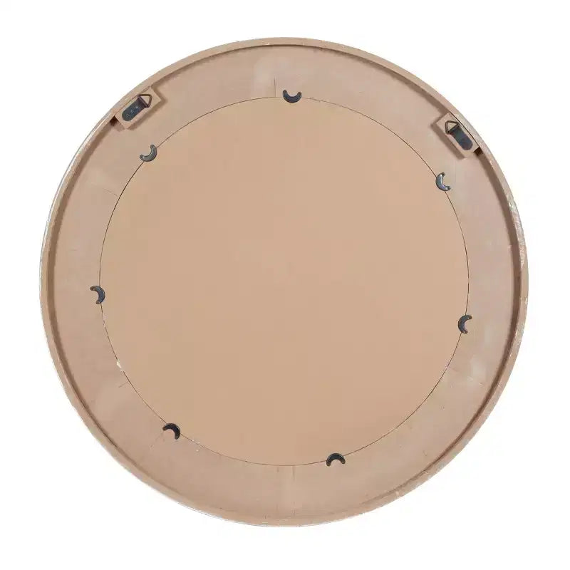 Miroir mural artisanal en bois blanc vieilli; Mai : style rustique, cadre en MDF, aucun assemblage requis