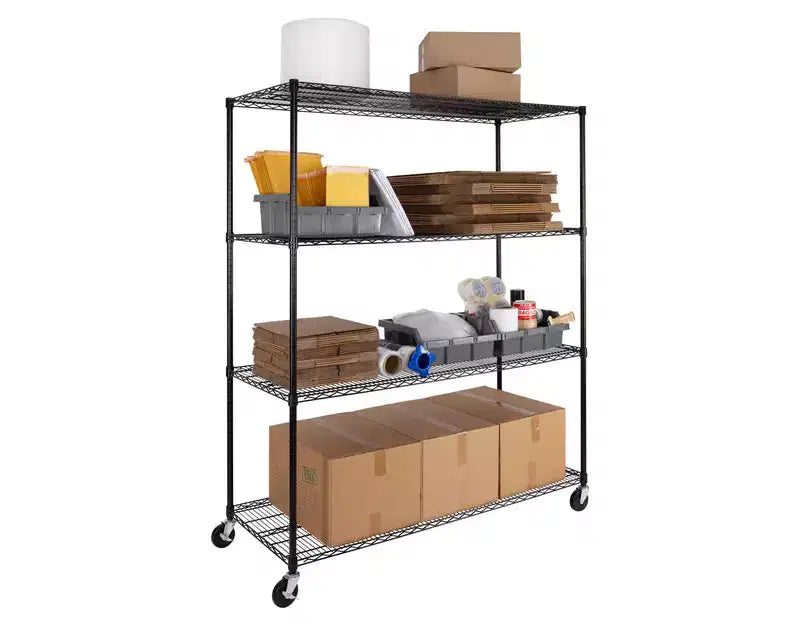 Étagère métallique commerciale à 4 niveaux, 60"x24", certifiée NSF