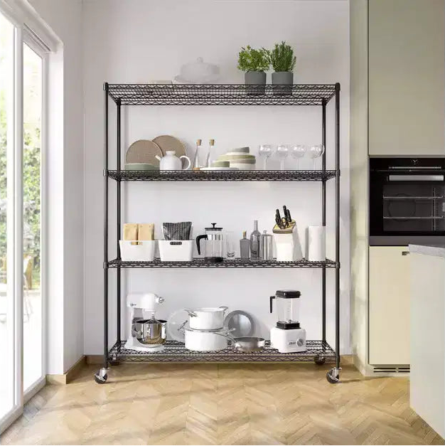 Étagère métallique commerciale à 4 niveaux, 60"x24", certifiée NSF