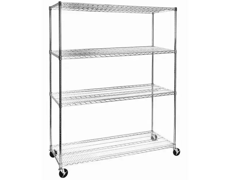 Étagère métallique commerciale à 4 niveaux, 60"x24", certifiée NSF