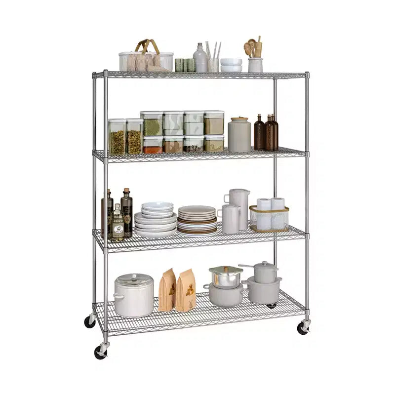 Étagère métallique commerciale à 4 niveaux, 60"x24", certifiée NSF