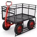 Diable de jardin en acier robuste, 400 kg, roues de 10 pouces
