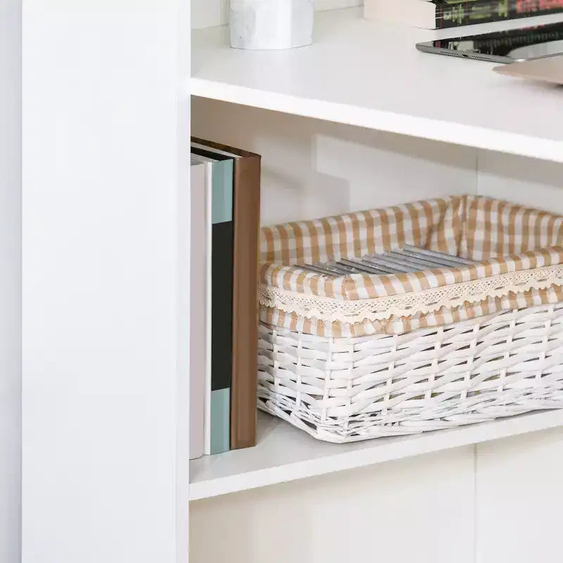 Bureau à domicile avec étagères de rangement à 6 niveaux