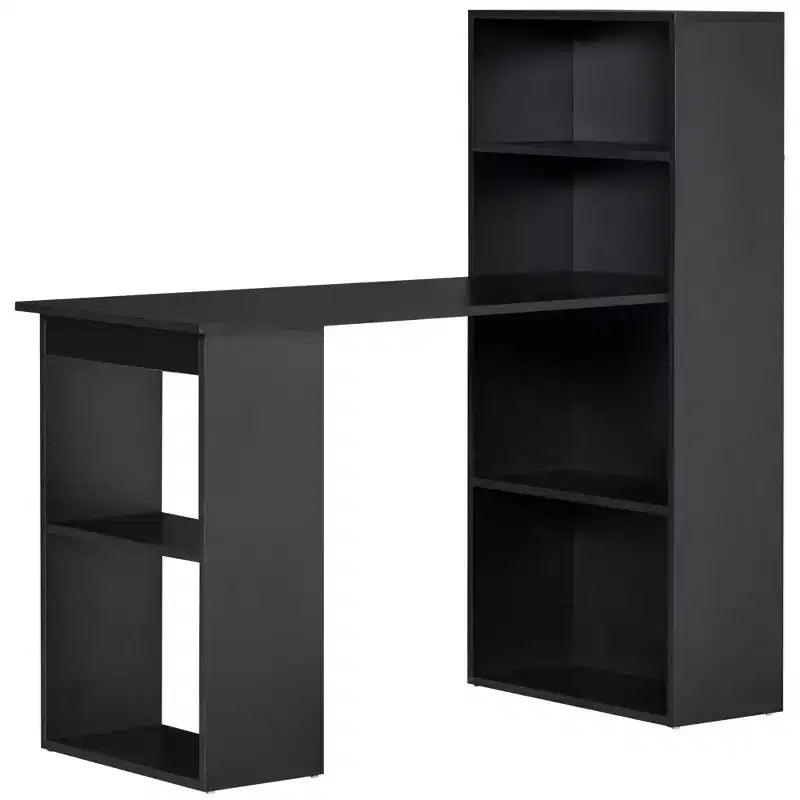 Bureau à domicile avec étagères de rangement à 6 niveaux