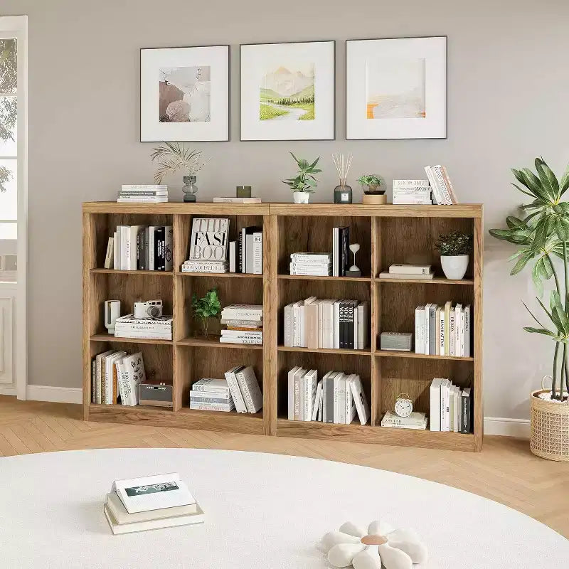 Étagère de rangement à 6 cubes, bibliothèque de 135 cm de haut, étagère de rangement autoportante moderne pour salon, chambre, bureau à domicile