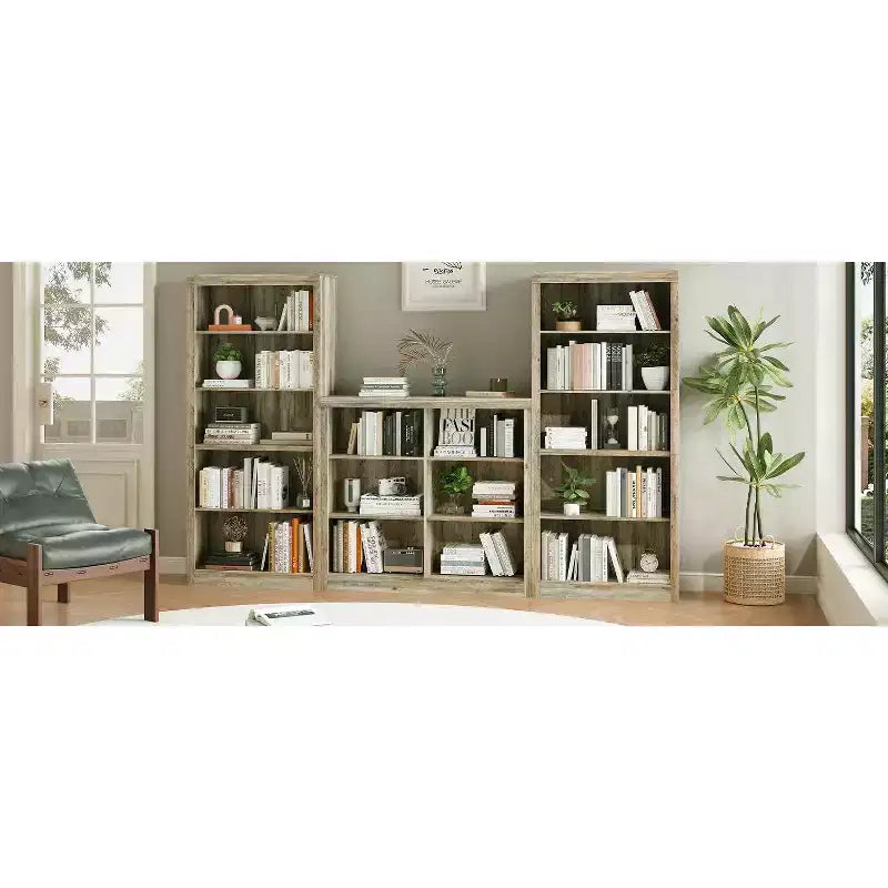 Étagère de rangement à 6 cubes, bibliothèque de 135 cm de haut, étagère de rangement autoportante moderne pour salon, chambre, bureau à domicile