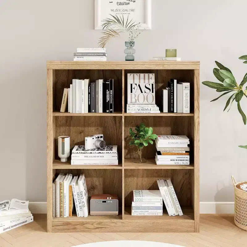 Étagère de rangement à 6 cubes, bibliothèque de 135 cm de haut, étagère de rangement autoportante moderne pour salon, chambre, bureau à domicile