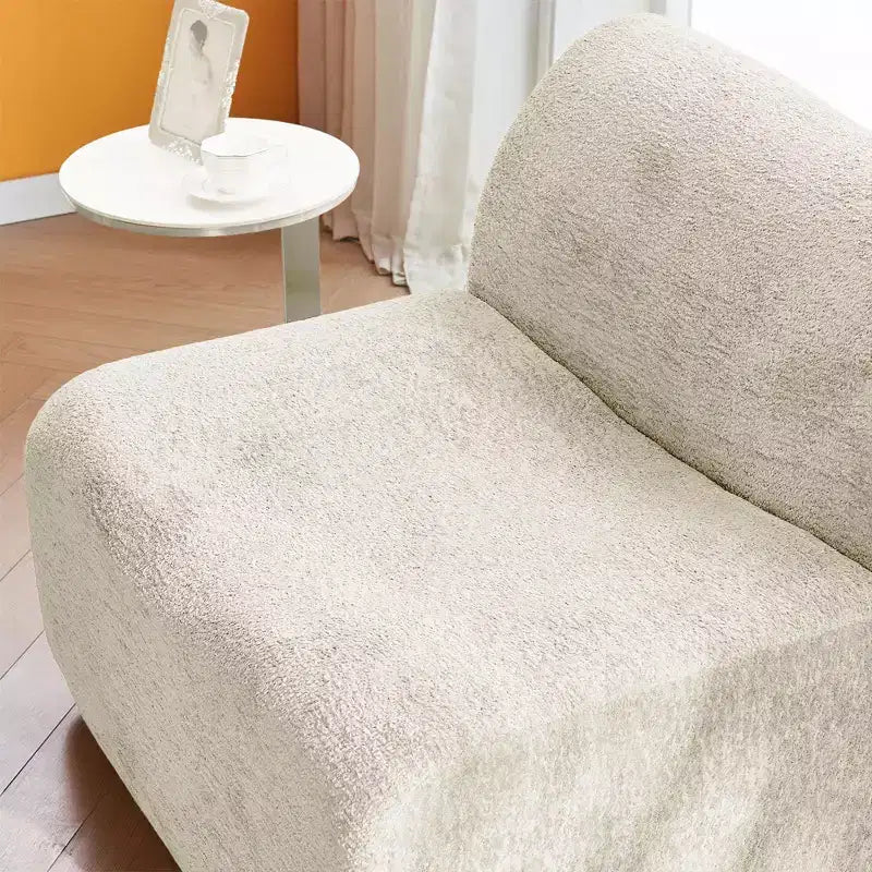 Canapé lounge moderne en mousse compressible avec repose-pieds, fauteuil d'appoint confortable pour chambre, salon, bureau