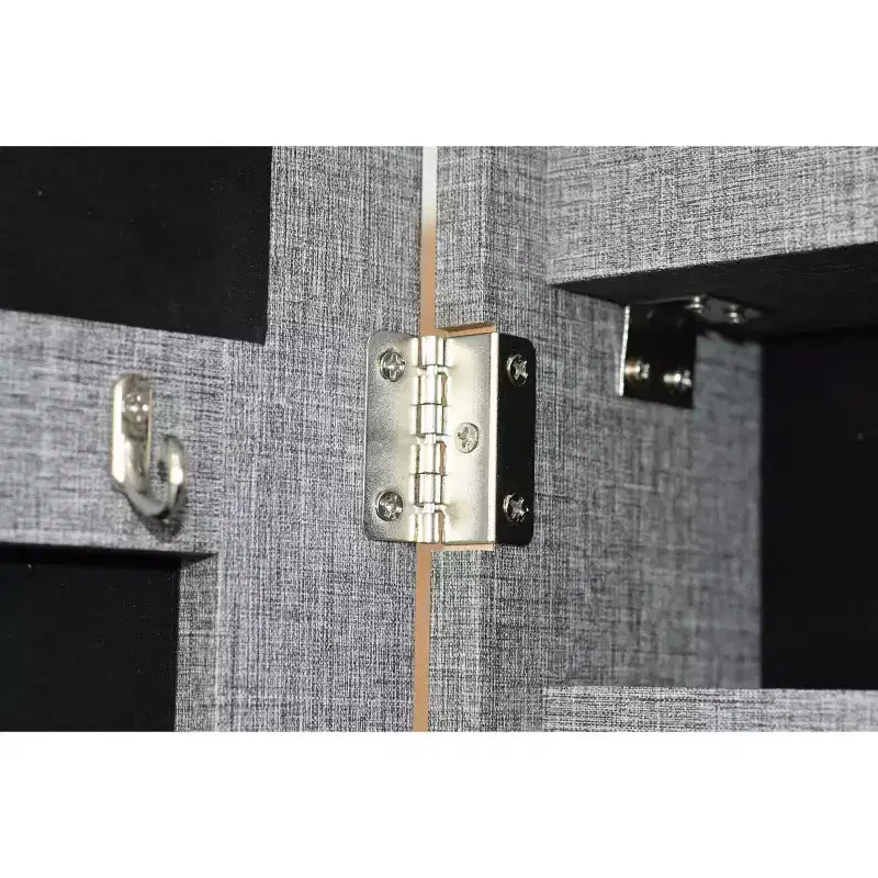 Miroir pleine longueur Moedern avec rangement pour bijoux, Miroir mural avec serrure de sécurité, Miroir de porte pour salon, dressing