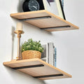 Supports d'étagère flottante robustes, noir mat, 8"x4", lot de 6