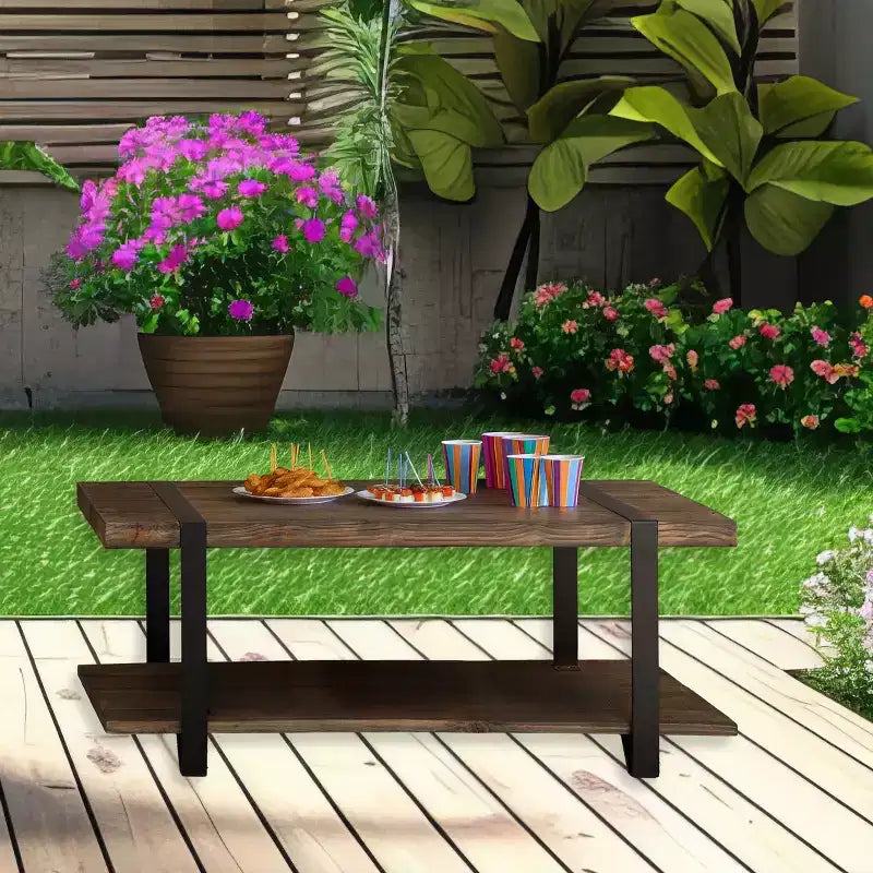 Banc d'entrée en bois massif avec étagère de rangement, naturel rustique