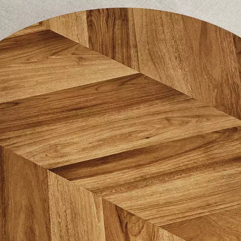 Table basse de ferme ronde avec étagère de rangement, table de salon rustique à 2 niveaux avec pieds métalliques incurvés