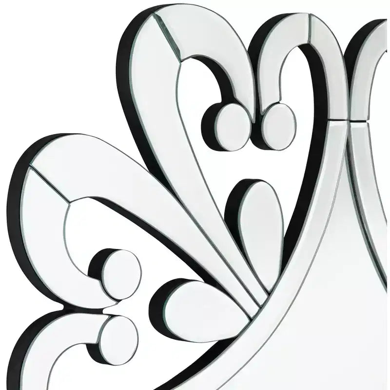 Miroir Mural Carré Éclatant, Verre Biseauté, 31,5"