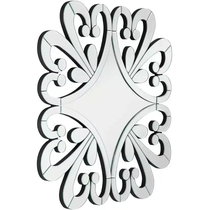 Miroir Mural Carré Éclatant, Verre Biseauté, 31,5"