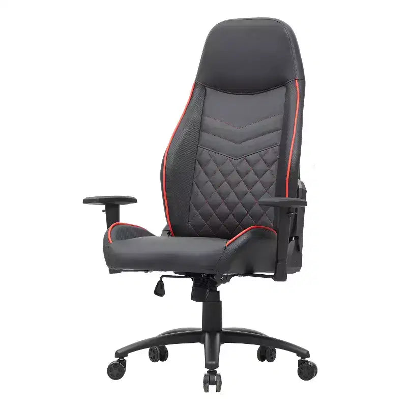 Fauteuil de jeu en similicuir à coutures losanges