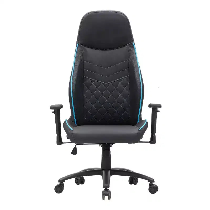 Fauteuil de jeu en similicuir à coutures losanges