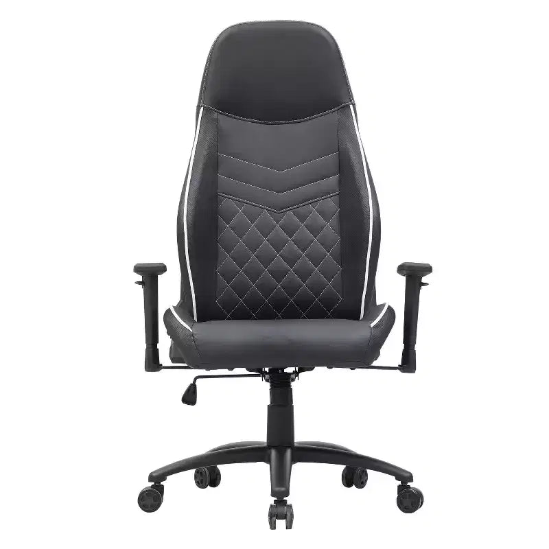 Fauteuil de jeu en similicuir à coutures losanges