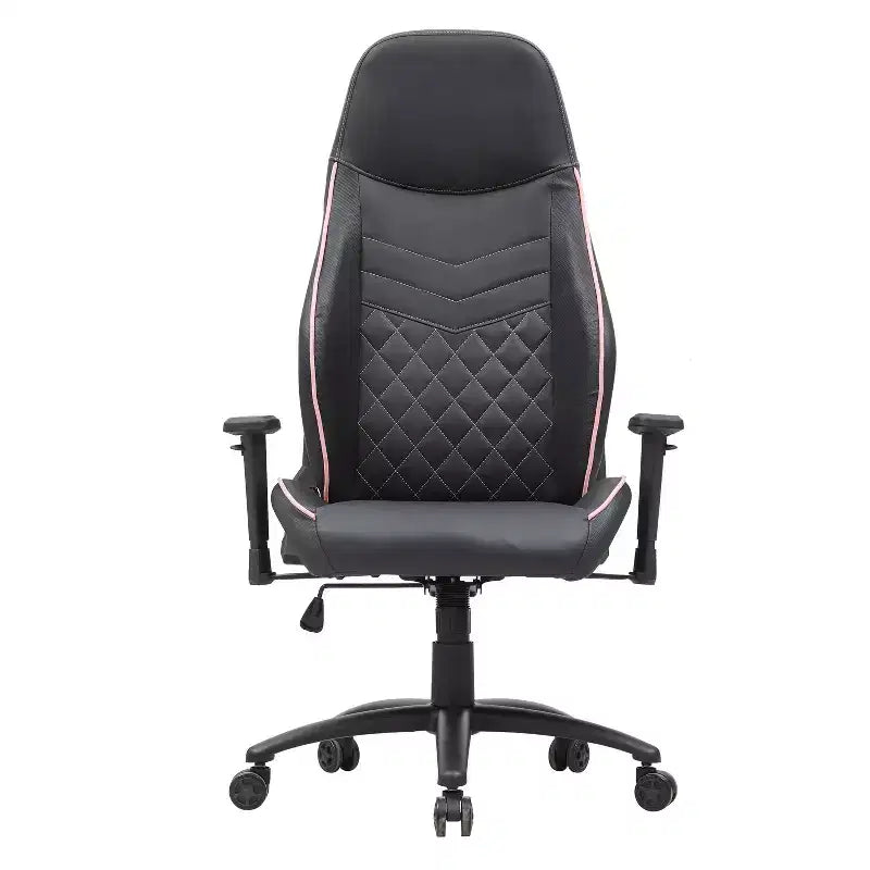 Fauteuil de jeu en similicuir à coutures losanges