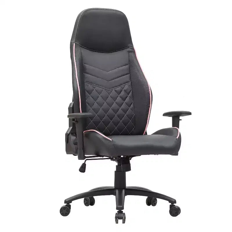 Fauteuil de jeu en similicuir à coutures losanges