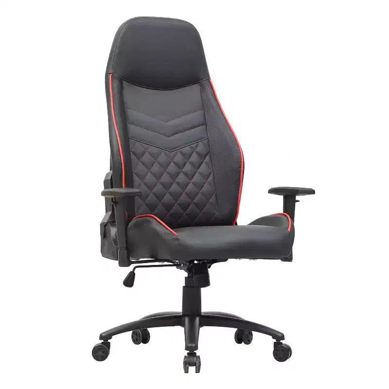 Fauteuil de jeu en similicuir à coutures losanges
