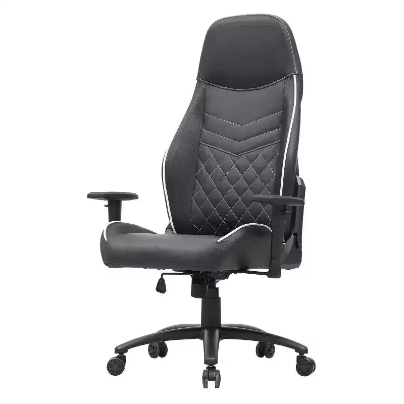 Fauteuil de jeu en similicuir à coutures losanges