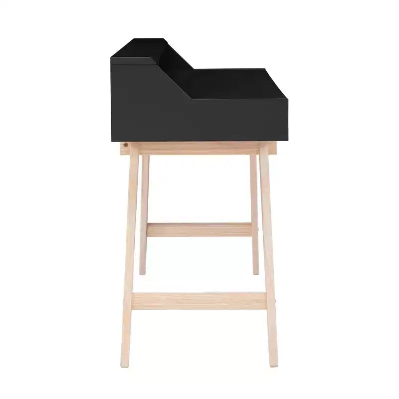Bureau moderne 2 tiroirs avec cadre en pin