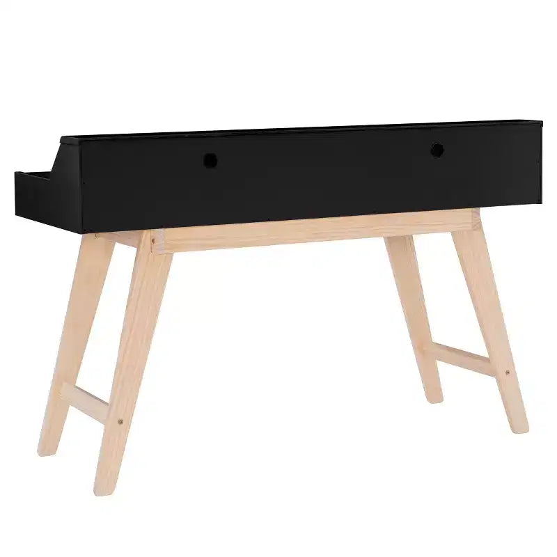 Bureau moderne 2 tiroirs avec cadre en pin