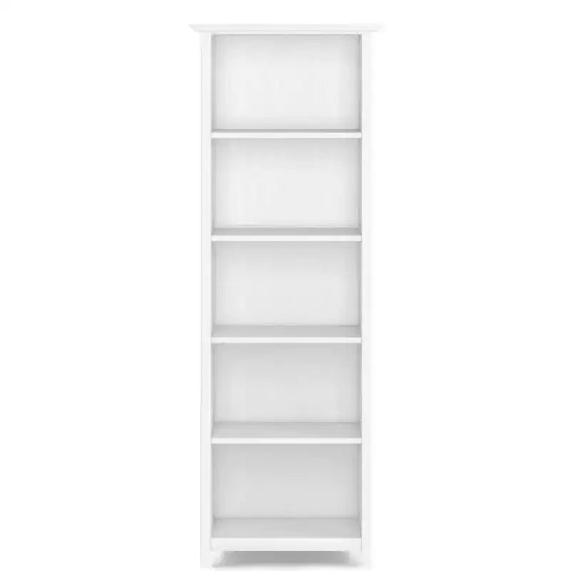 Bibliothèque 5 étagères, pin laqué